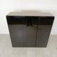 Black lacquered bar cabinet, 1970s