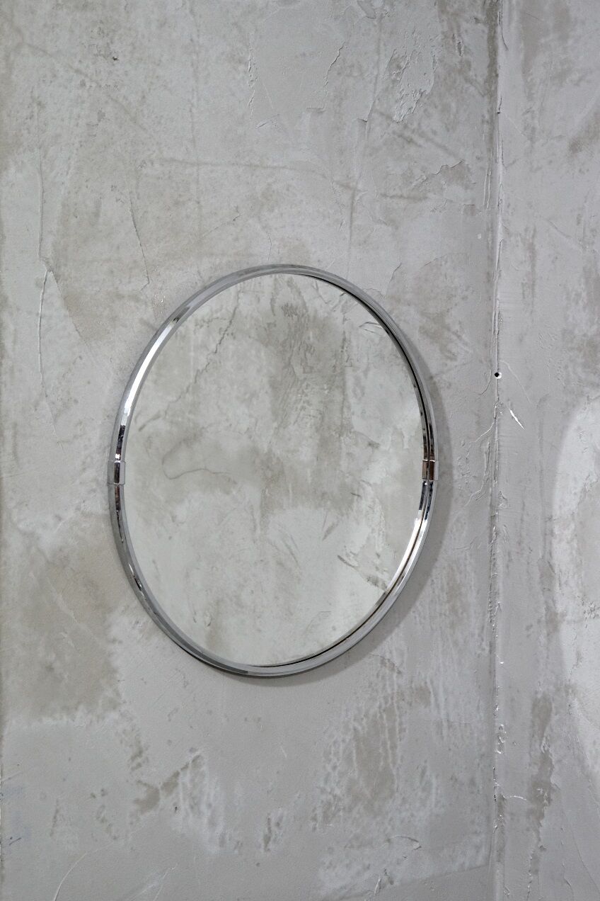 Italian Chromed Mirror, 1970s