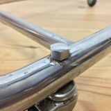 "L'Adap-Table" modular serving trolley, rigid and chrome, Matégot style