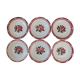 6 flat plates vintage Digoin Sarreguemines model Cibon Lot 4