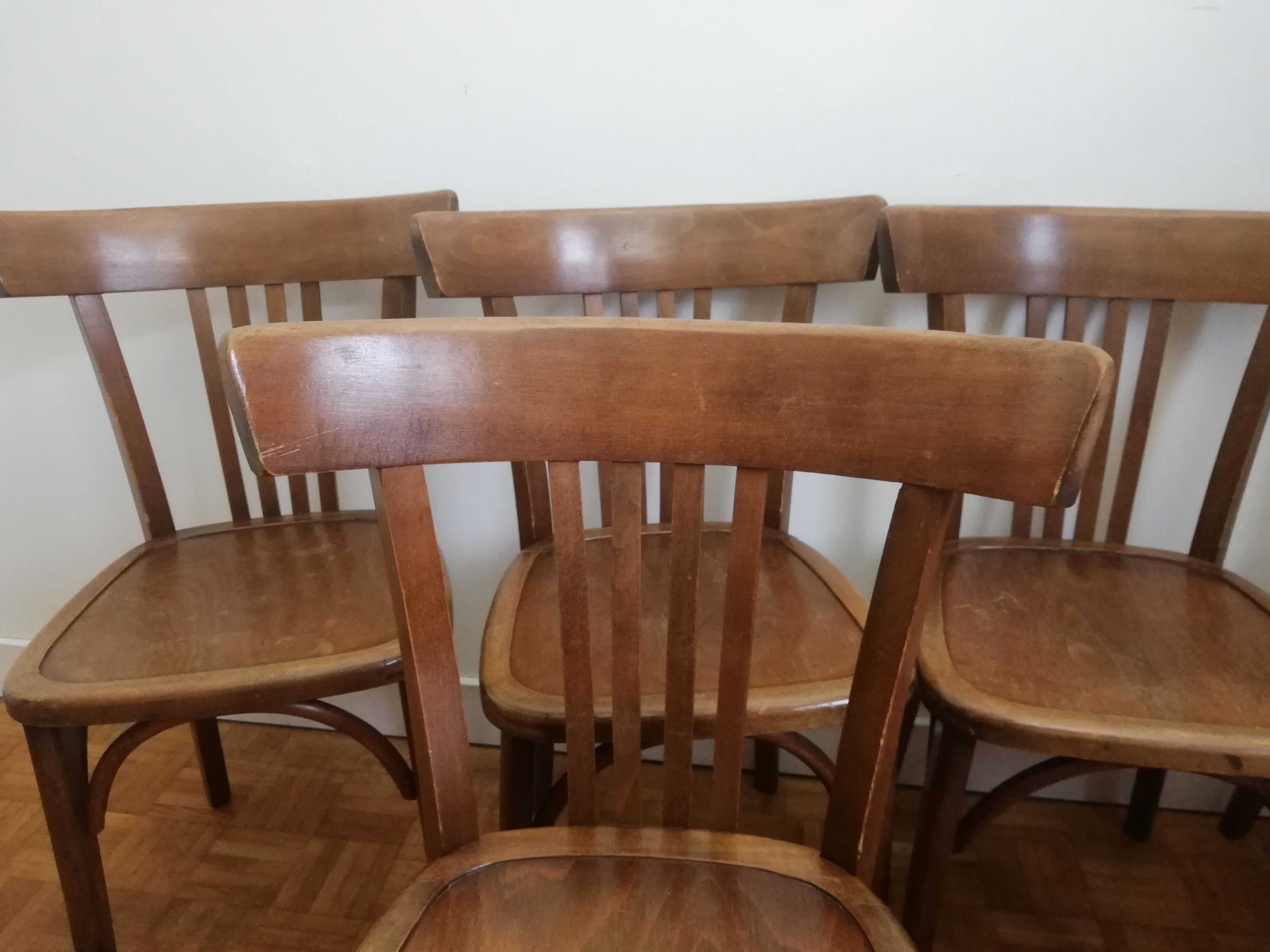 Suite of 6 chairs bistro Luterma for Stella