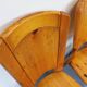 Set of 4 vintage chairs in pine from the 70s