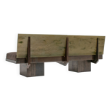 Sculptural Post-Modern Steel Sofa, France 1980s