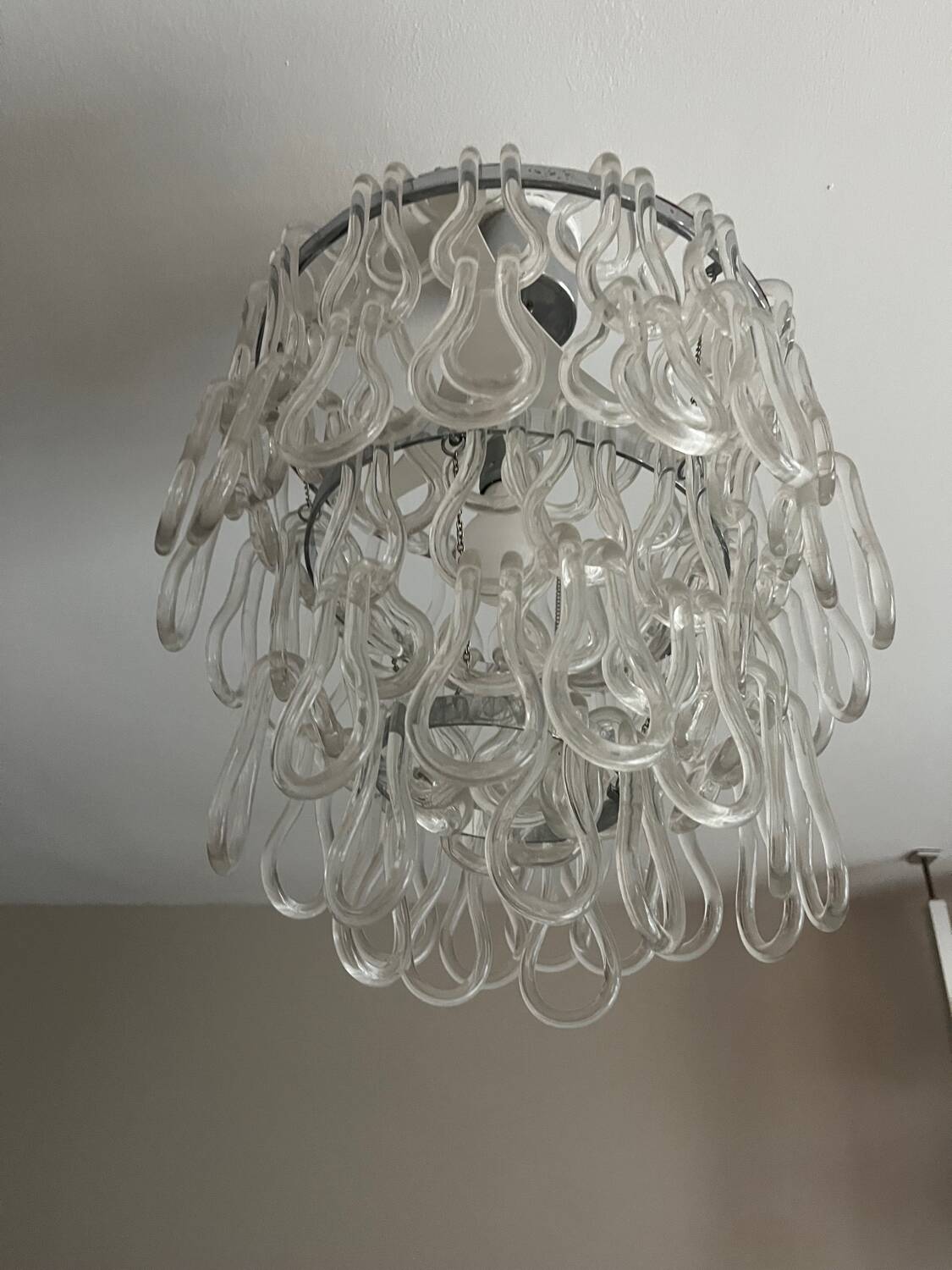 Italian design chandelier 1970