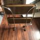 Desserte vintage pliable modulable en formica pieds chromés