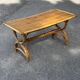 Table basse en bambou et rotin 1960