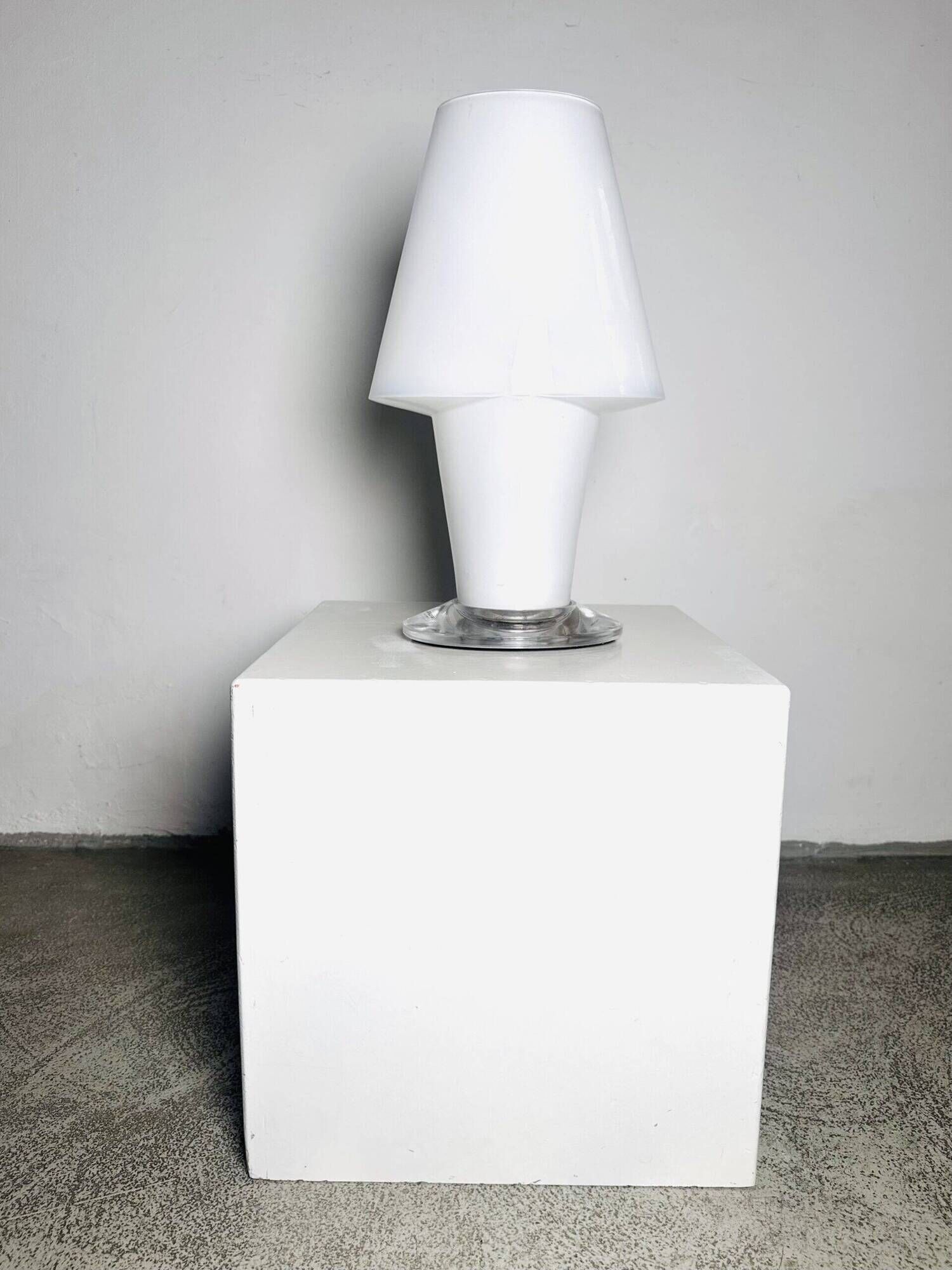 Sculptural Murano Glass Table Lamp By Daniela Puppa For A.V. Mazzega, Italy 1970S