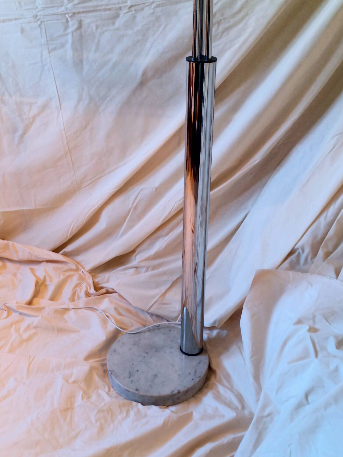 1970s Chrome Metal Lily of the Valley Lamp