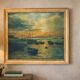 Pair of marine paintings signed Frola, boats, oil on canvas, 20th century.