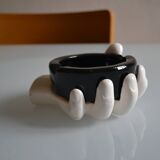 Post-modernist ashtray in the shape of a hand from the 1980s