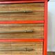 Commode en bambou et rotin vintage