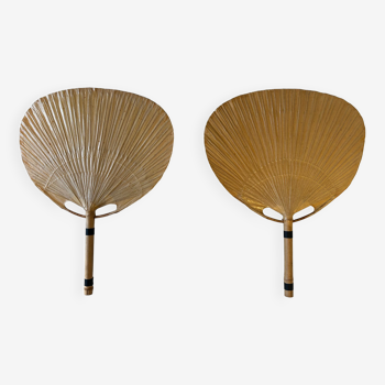 Pair of Uchiwa wall lights by Ingo Maurer