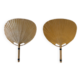 Pair of Uchiwa wall lights by Ingo Maurer