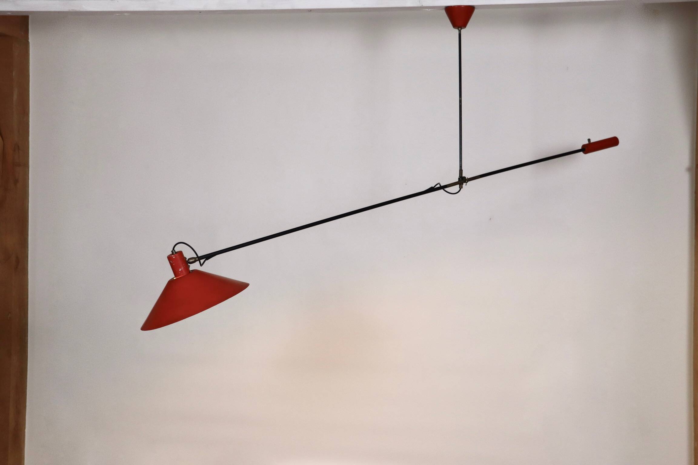 JJM Hoogervorst Anvia Counter Balance Ceiling Lamp Holland 1957