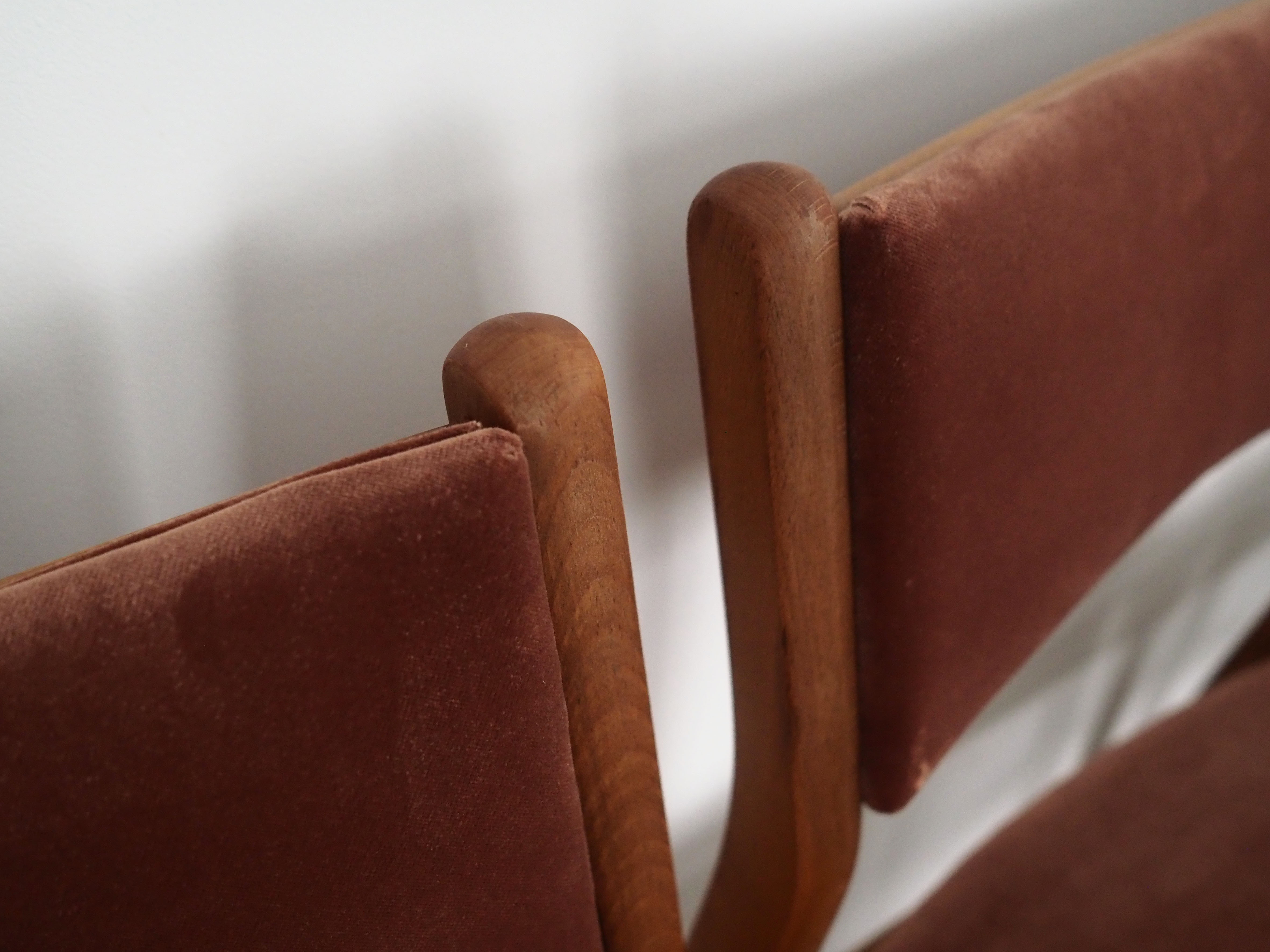 Set of six beech chairs, Danish design, 70s, made in Denmark