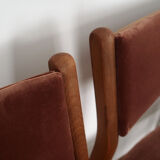 Set of six beech chairs, Danish design, 70s, made in Denmark