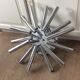 Suspension in chromed metal