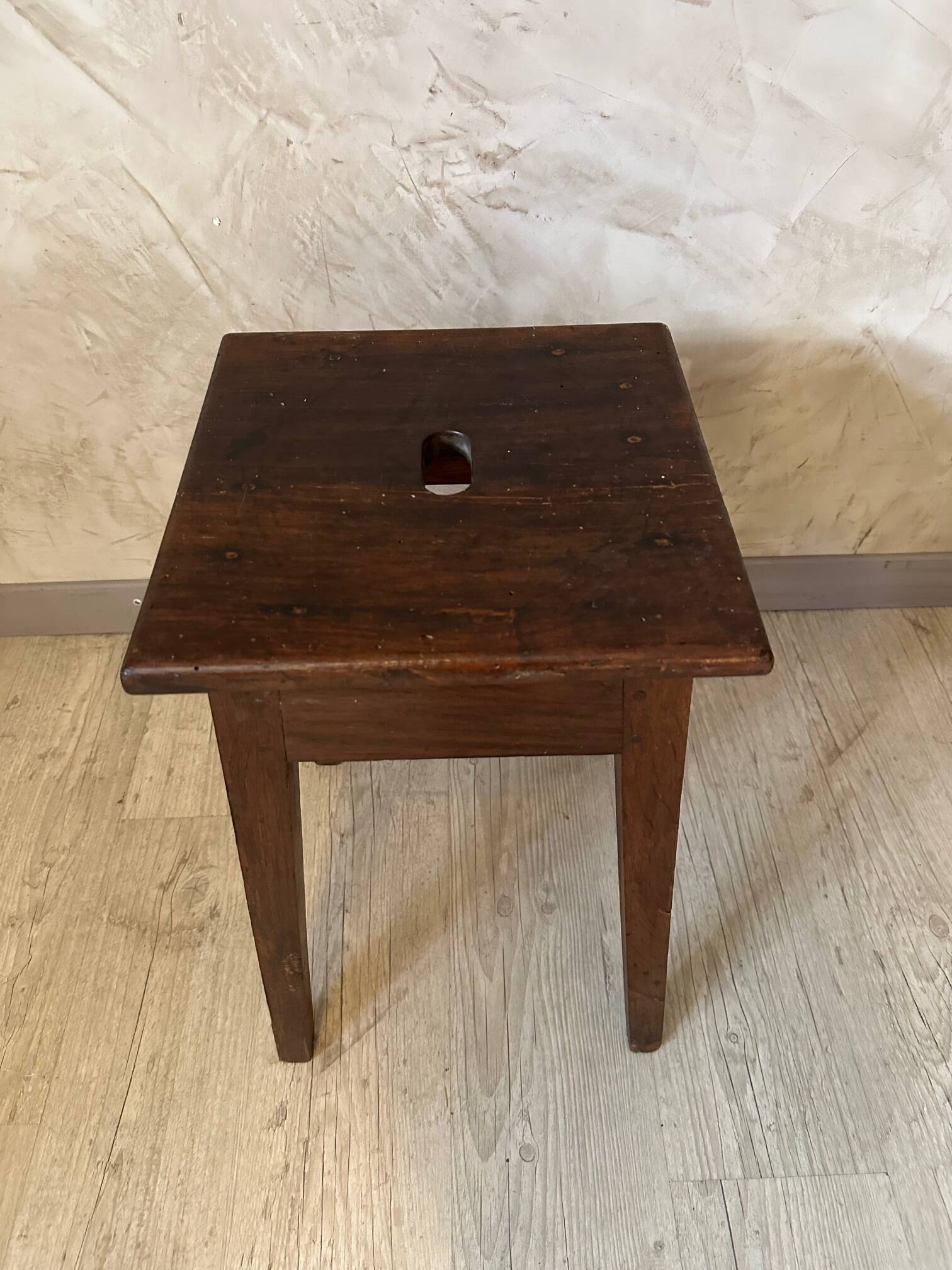 Oak workshop stool