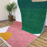 Handmade traditional Moroccan pure wool rug size 150 x 250 cm.