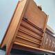 Guillerme et Chambron high sideboard, bar buffet, vintage secretary