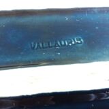 Vallauris stamped pocket emptier in flamed stoneware
