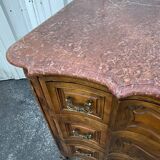 Commode à L’anguille En Noyer, Style Louis XV, Début XIXe