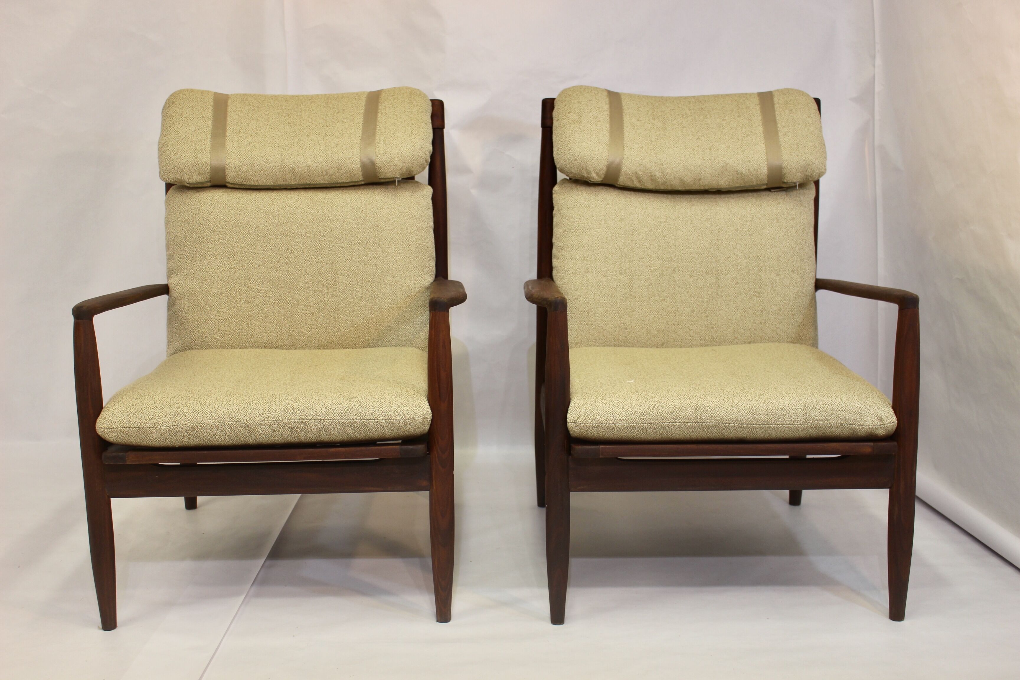 Pair of armchairs by Grete Jalk 1960 Denmark.