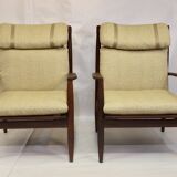 Pair of armchairs by Grete Jalk 1960 Denmark.