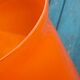 Orange glass vase