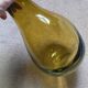 Olive green khaki glass drop vase Habitat