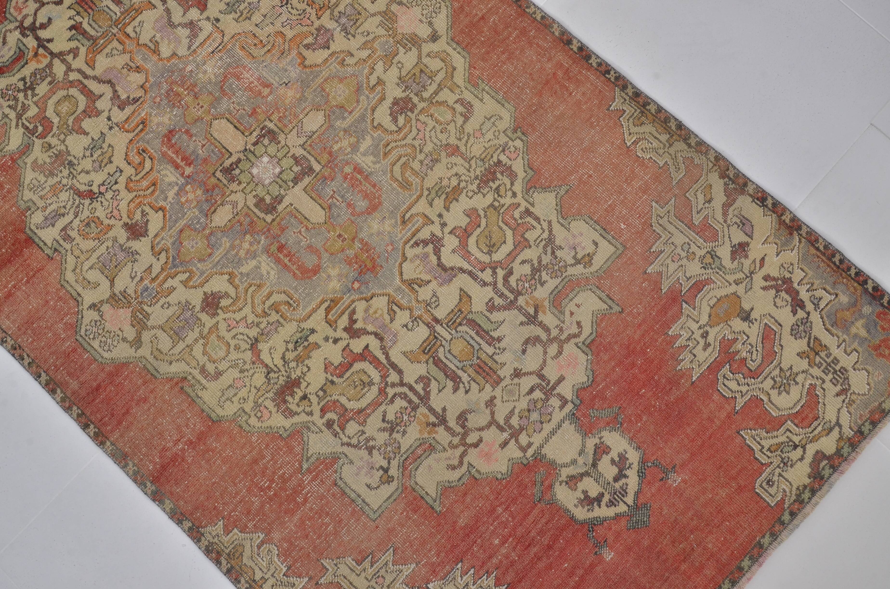 Red & Beige Oushak Rug sku 2489