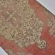 Tapis Oushak rouge et beige sku 2489