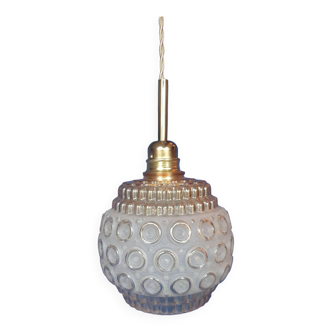 Vintage 50s French portable pendant lamps - newly electrified