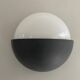 Round black metal wall lights, small and large set, by Bega, 1970s, Germany.