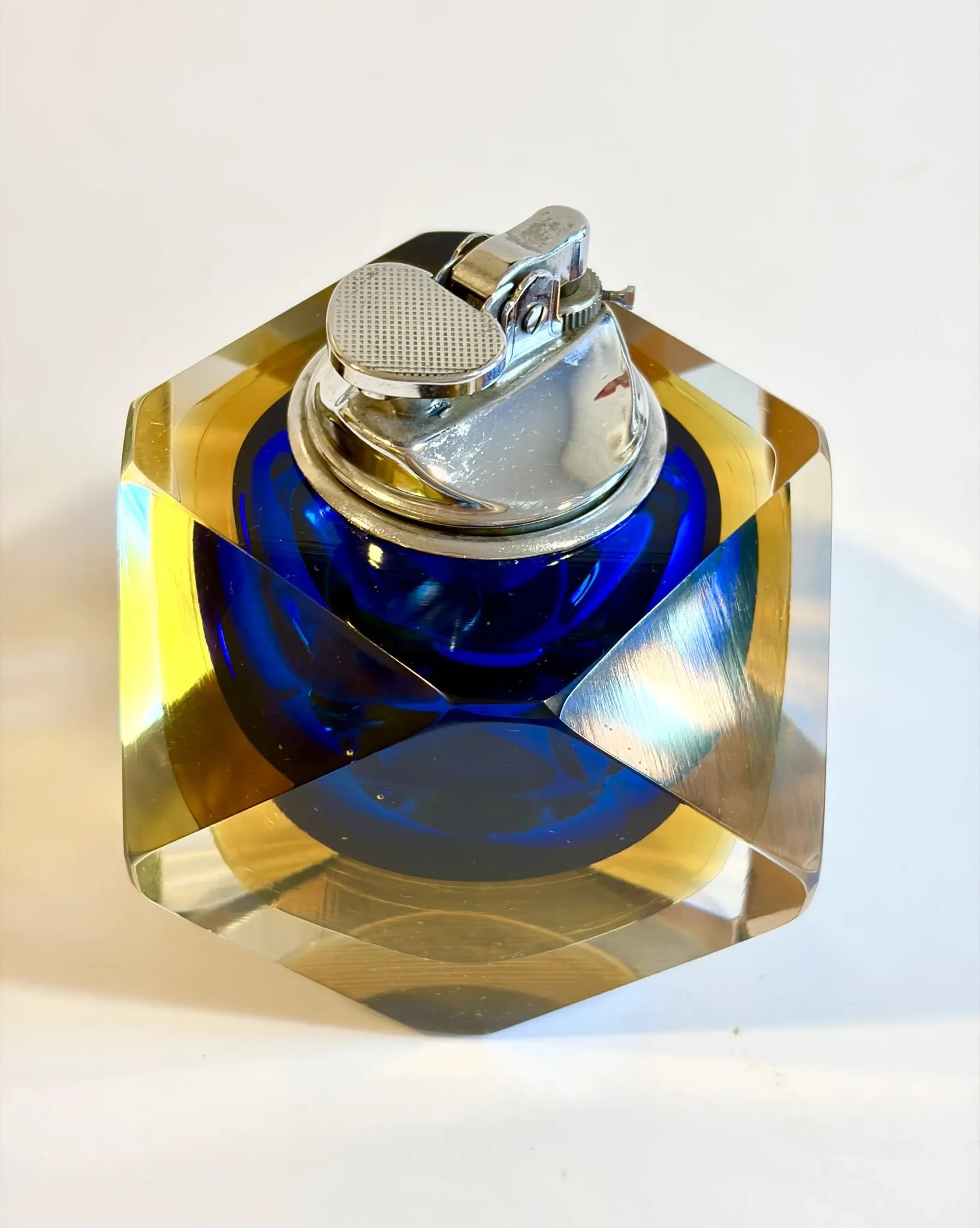 Vintage Murano Sommerso Table Lighter