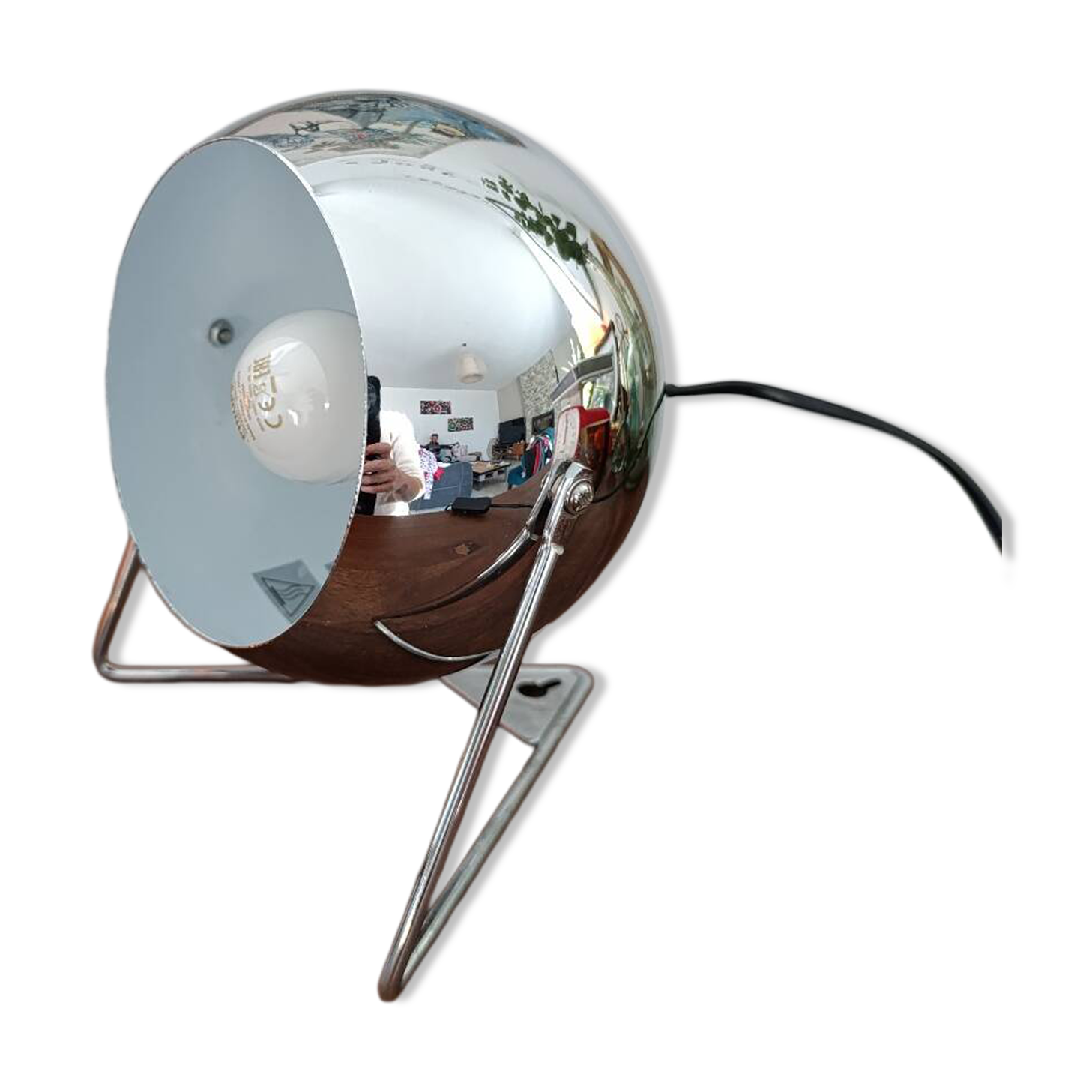 Vintage Chrome Design Spot Lamp E14