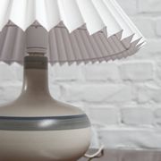 Vintage ceramic table lamp by Axella Stentoj, Denmark, 1960s