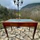 Flat desk in solid mahogany from the 19th century.