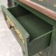 Commode en bois de hêtre peint à la main 1950