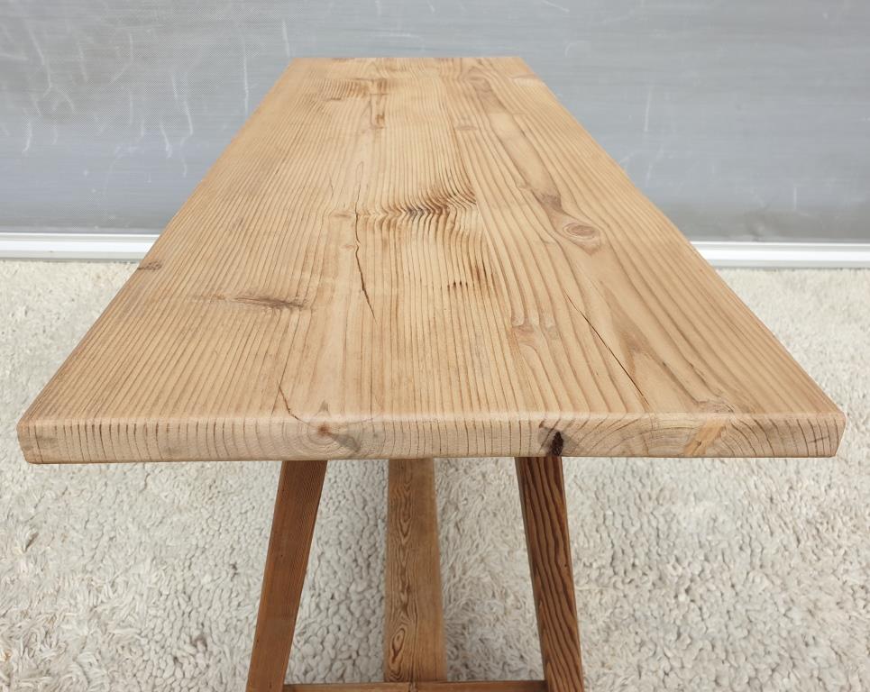 Coffee table workshop trestle Pine