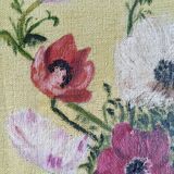 Acrylic painting on canvas, old still life, bouquet of flowers