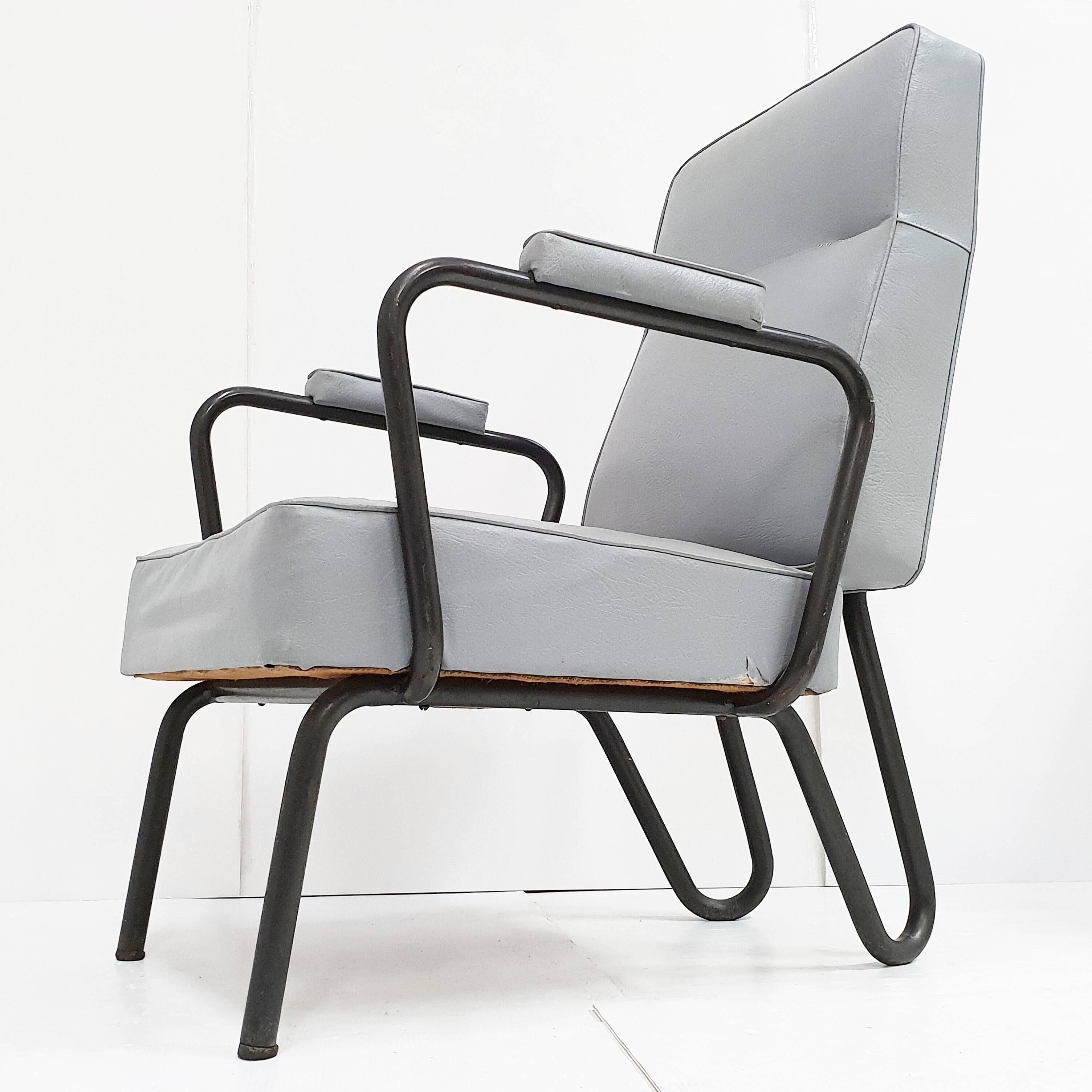 Fauteuil Picardie de Jacques Hitier pour Tubauto, 1950