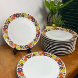 Assiettes plates en porcelaine Bavaria