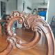 Louis XV style chair with asymmetrical carved wooden back