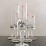 6 new champagne glasses