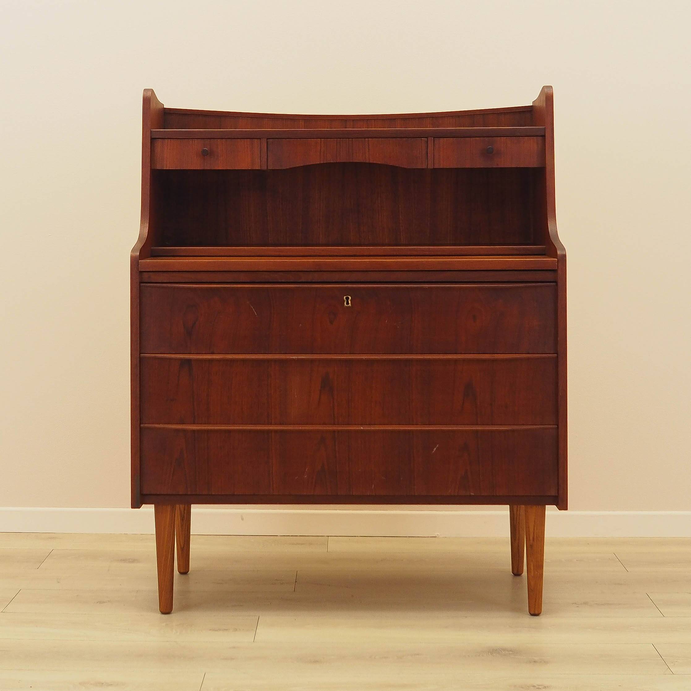 Teak secretary, Danish design, 1970s, made in Denmark