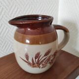 Glazed ceramic pitcher
