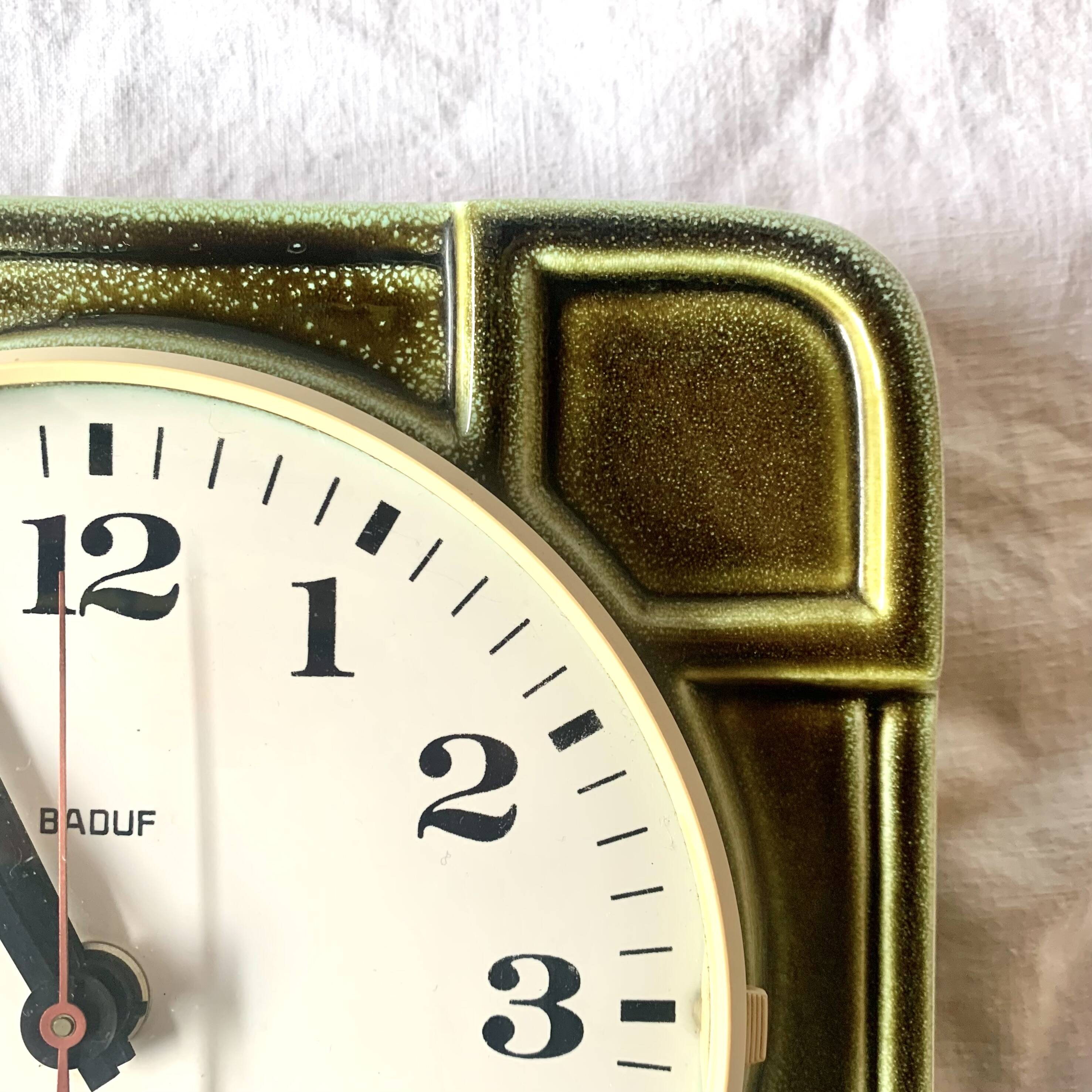 Antique Baduf ceramic wall clock - Made in Germany