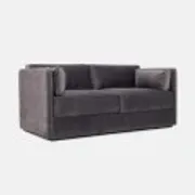 Sofa HAGA grey velour, Scandinavian design