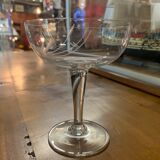 6 crystal champagne glasses